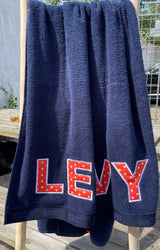 Kinderstrandlaken met naam Patch