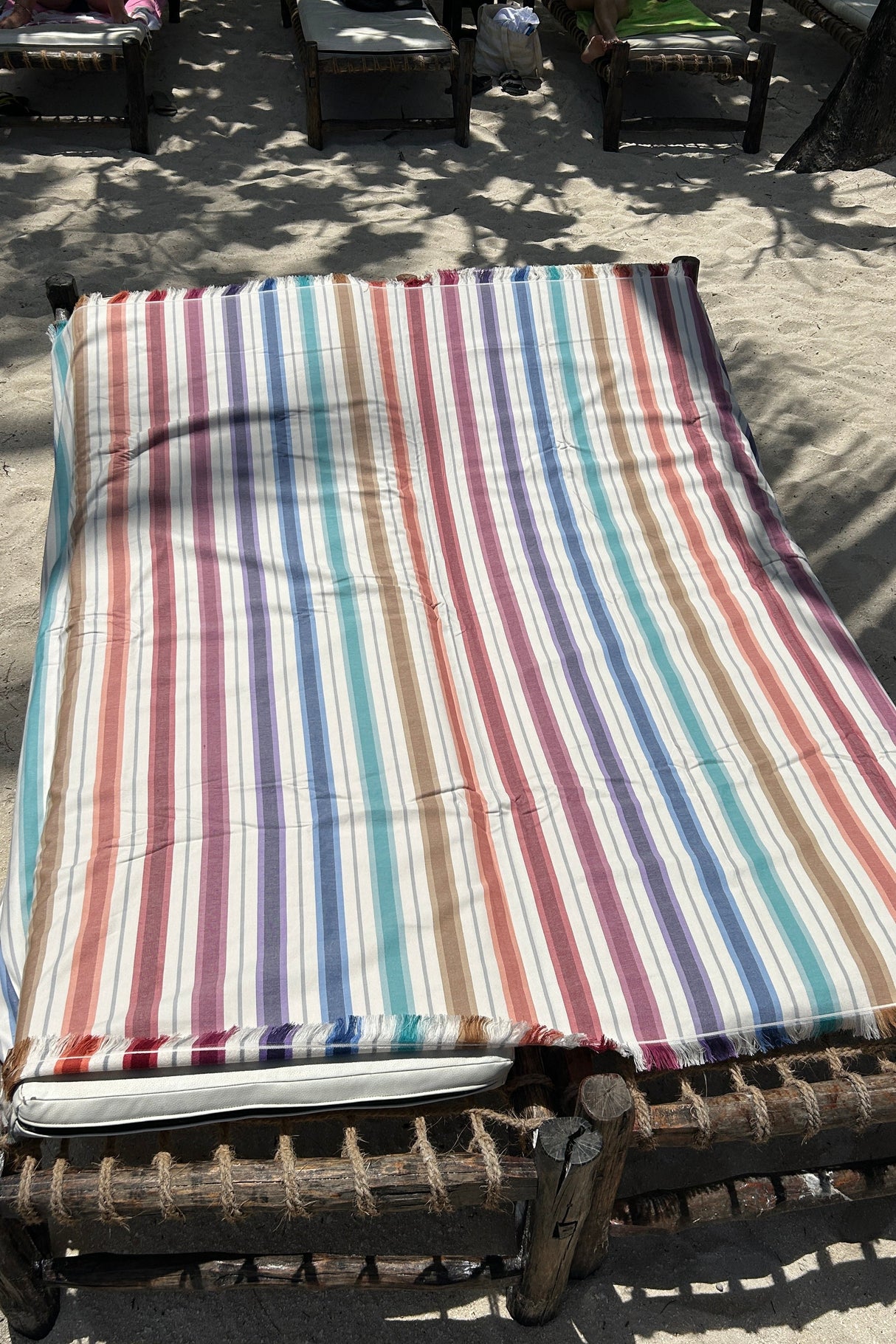 Fouta 2-persoons gestreept
