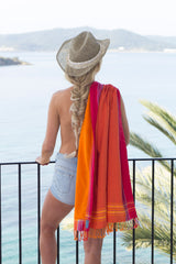 Strandhanddoek oranje