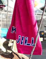 Kinderstrandlaken met naam Patch