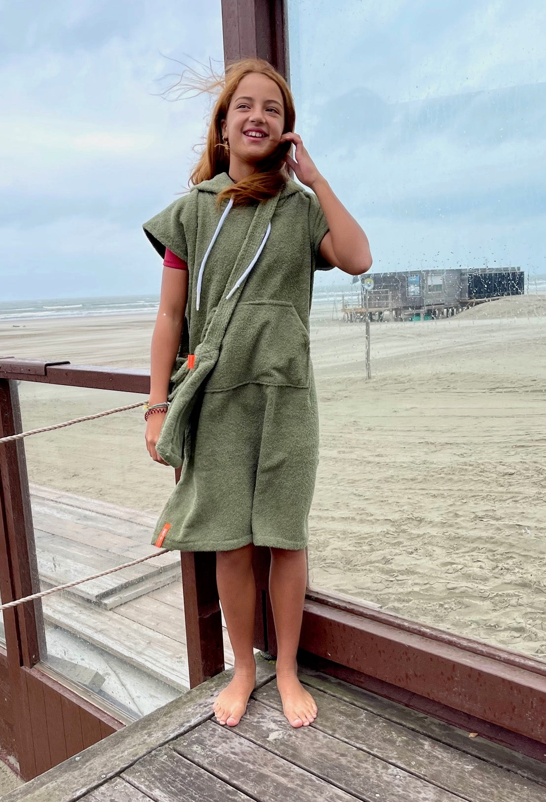 Badstof surfponcho kids