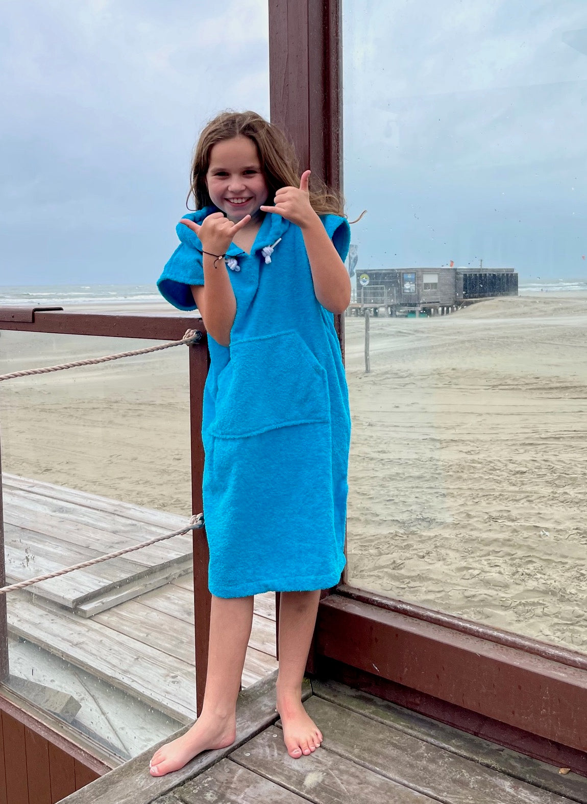 Badstof surfponcho kids