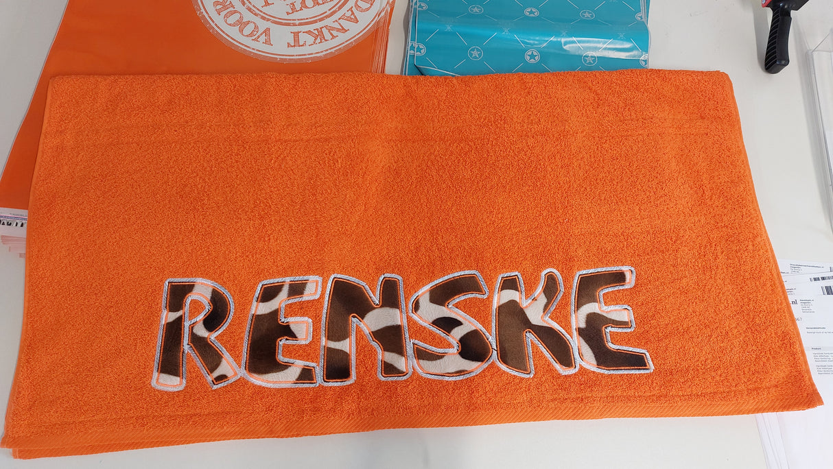 Strandlaken met dierenprint