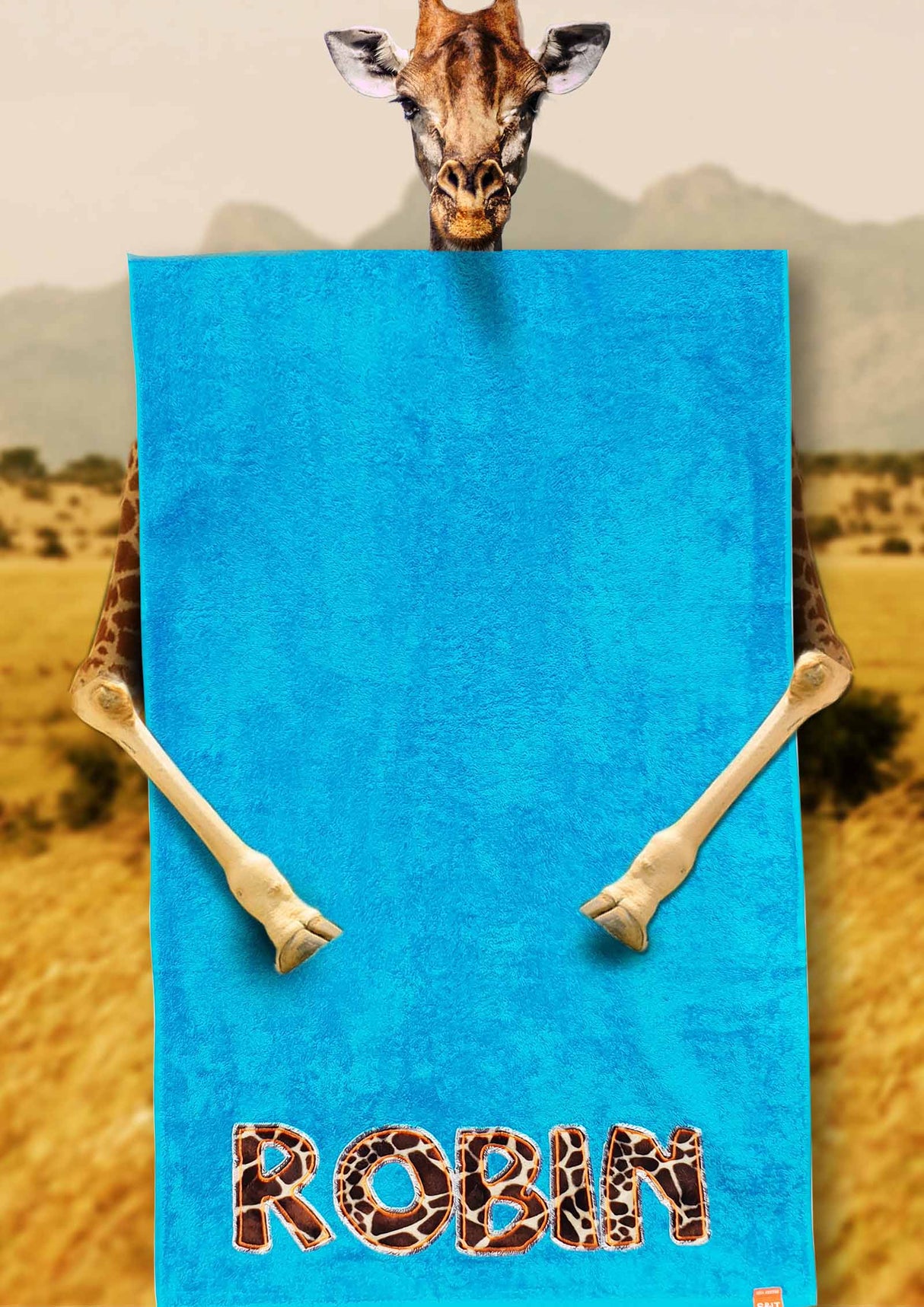 Strandlaken met dierenprint