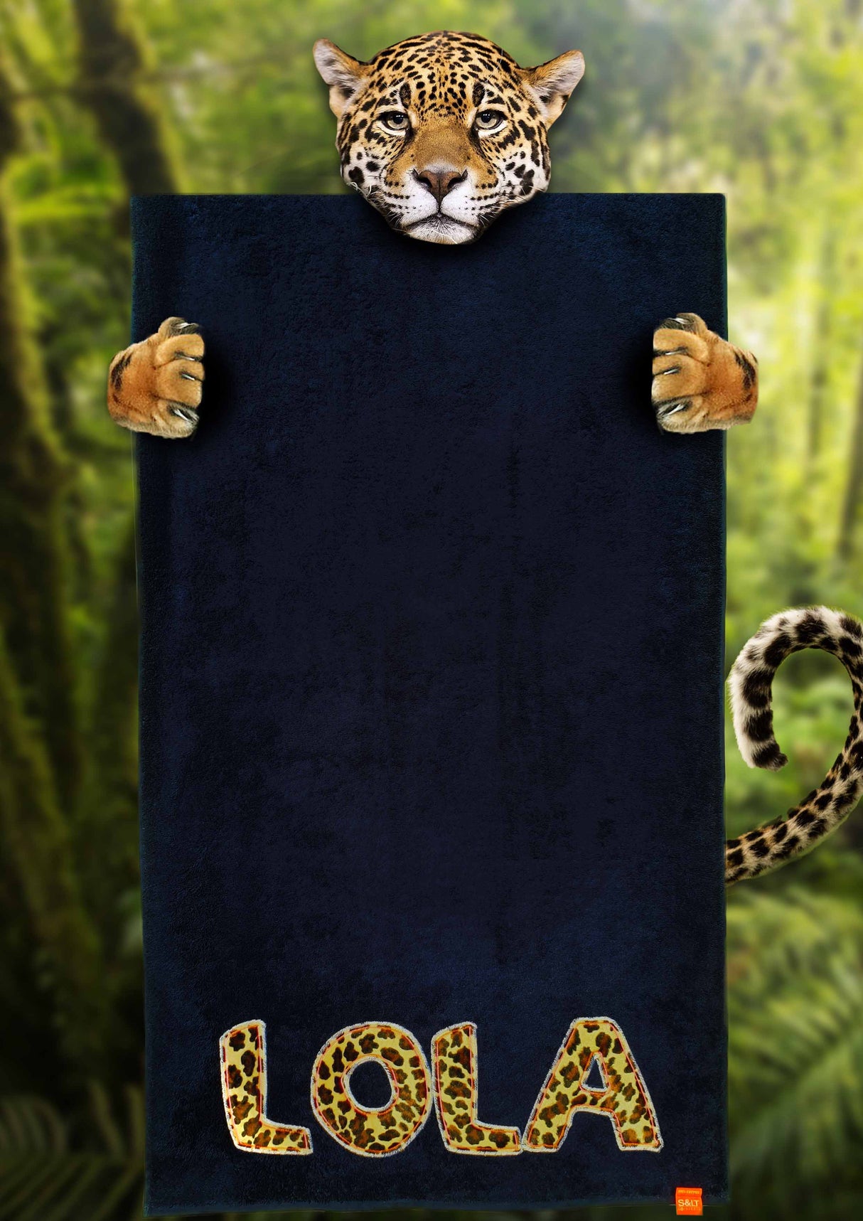 Strandlaken met dierenprint