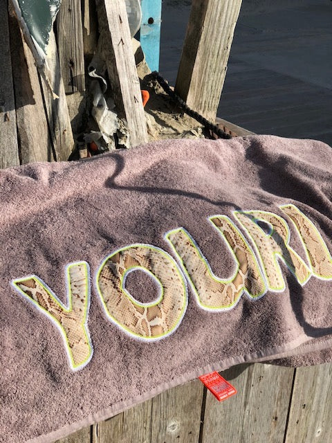 Strandlaken met dierenprint