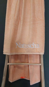 Strandlaken met borduring