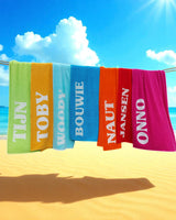 Strandlaken met print