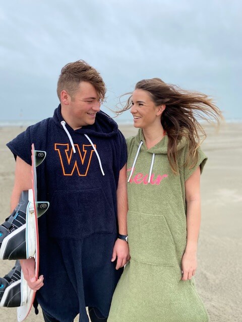 Surfponcho met naam
