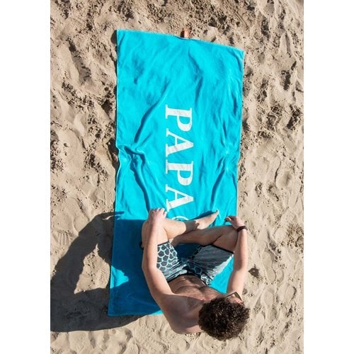 Velours strandlaken met print