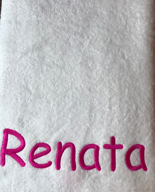 Strandlaken met borduring