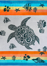2-persoons strandlaken Schildpad