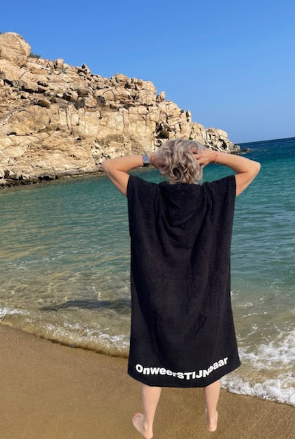 Surfponcho met print