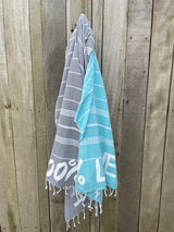 Geprinte hamamdoek 100% LOVE