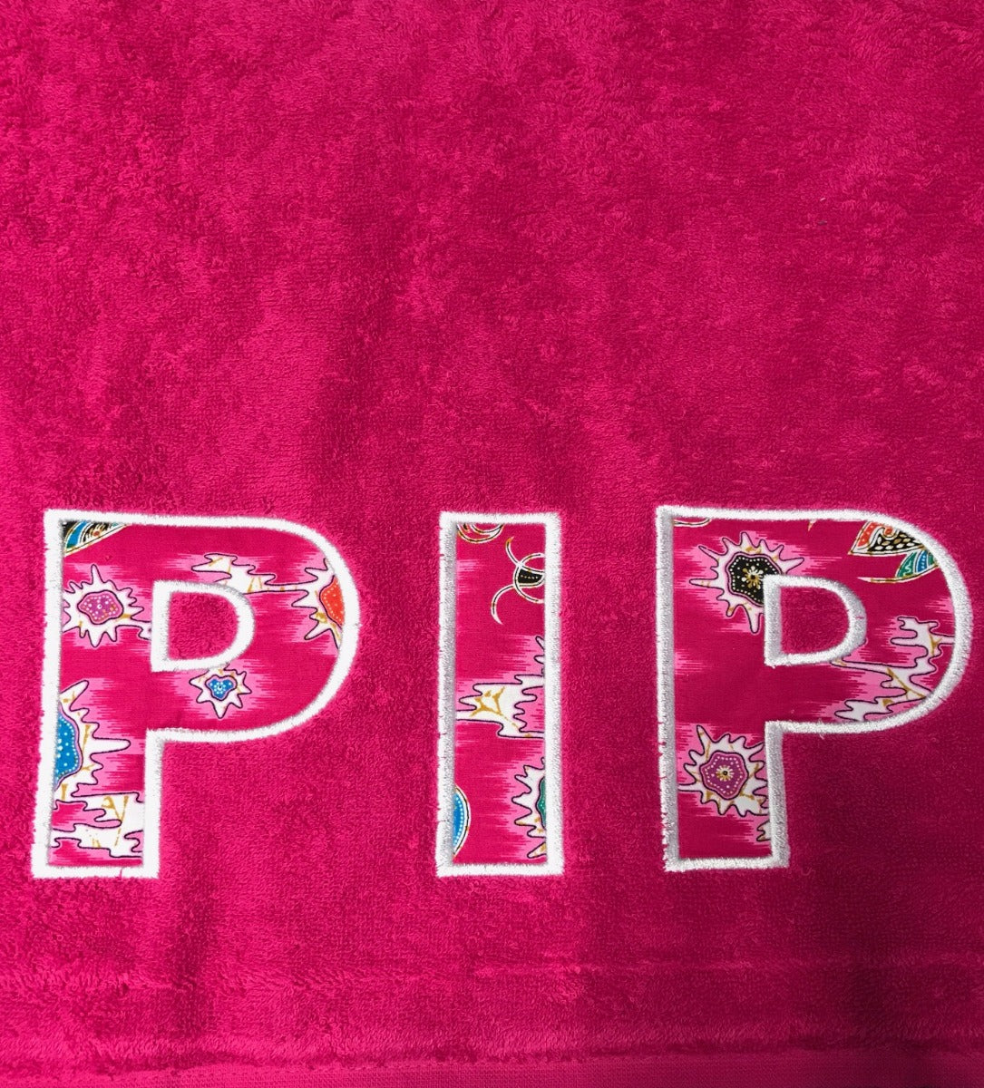 Kinderstrandlaken met naam Patch