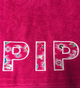 Kinderstrandlaken met naam Patch