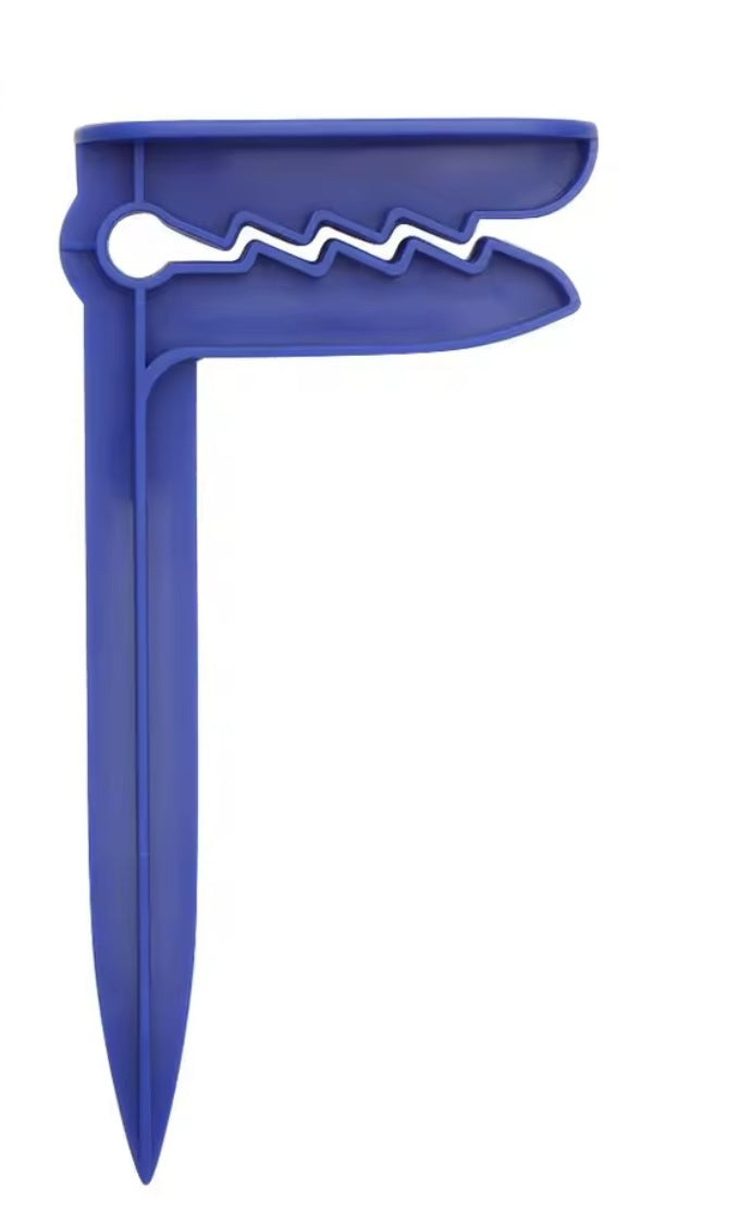 Beach towel clips blue - 4 pieces