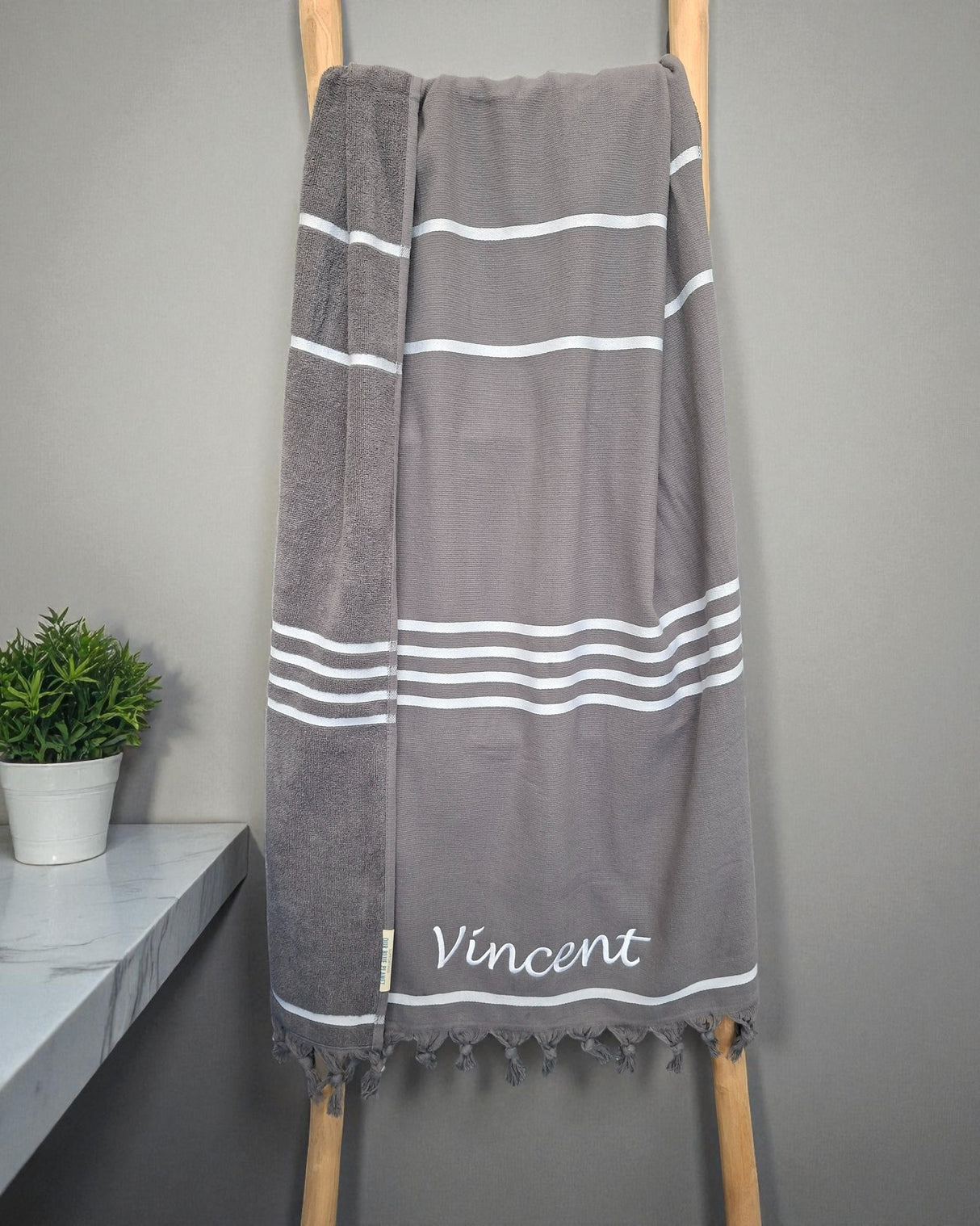 Clyr hamamdoek met badstof