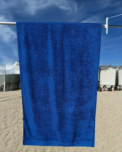 Dark blue beach towel
