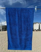 Dark blue beach towel