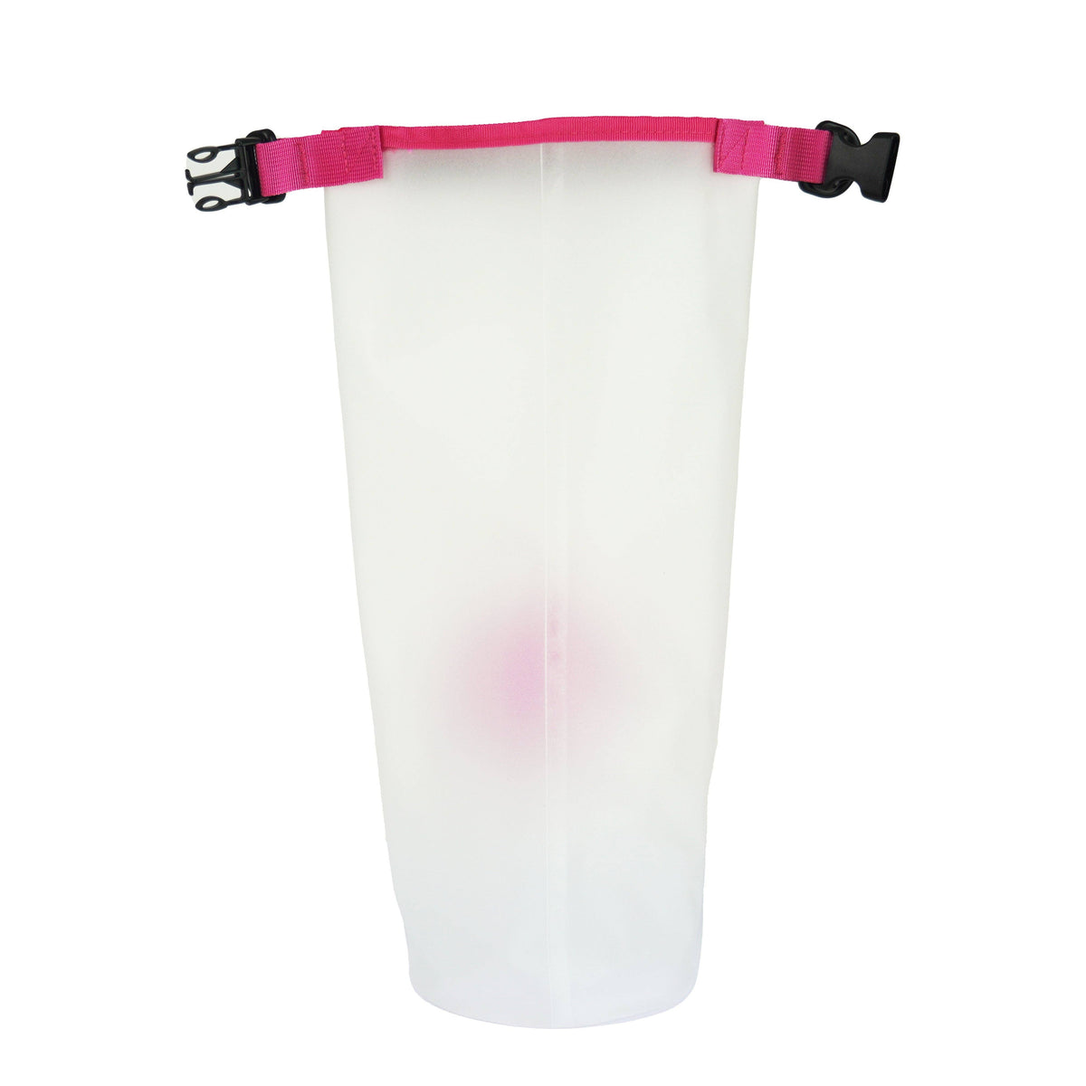 Roll N Go waterdichte transparante drybag, roze (5 liter)