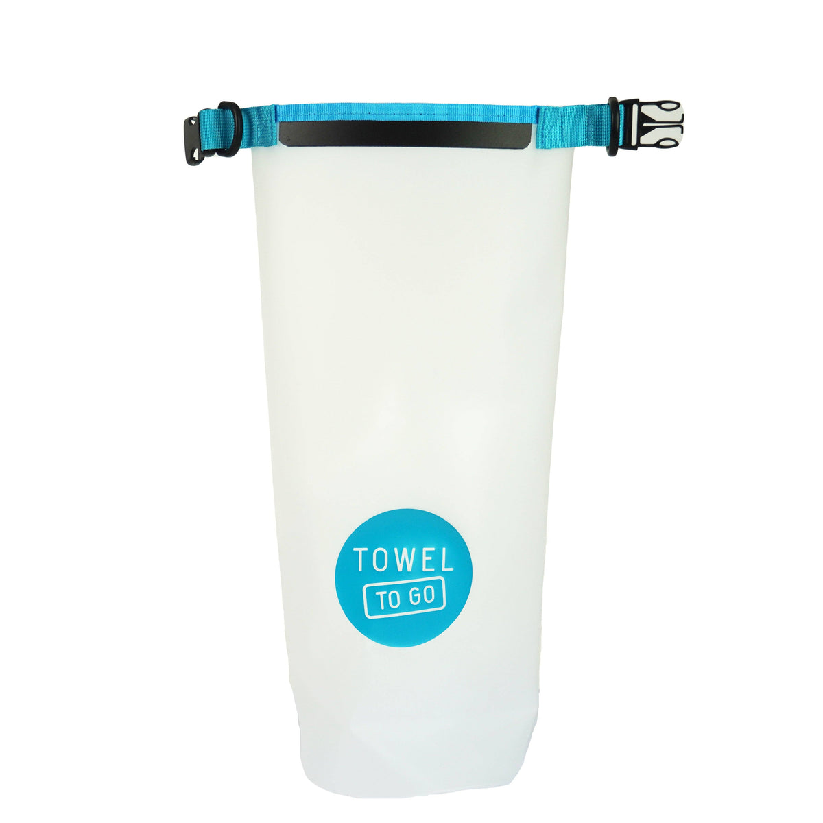 Roll N Go waterdichte transparante droogzak, blauw (5 liter)