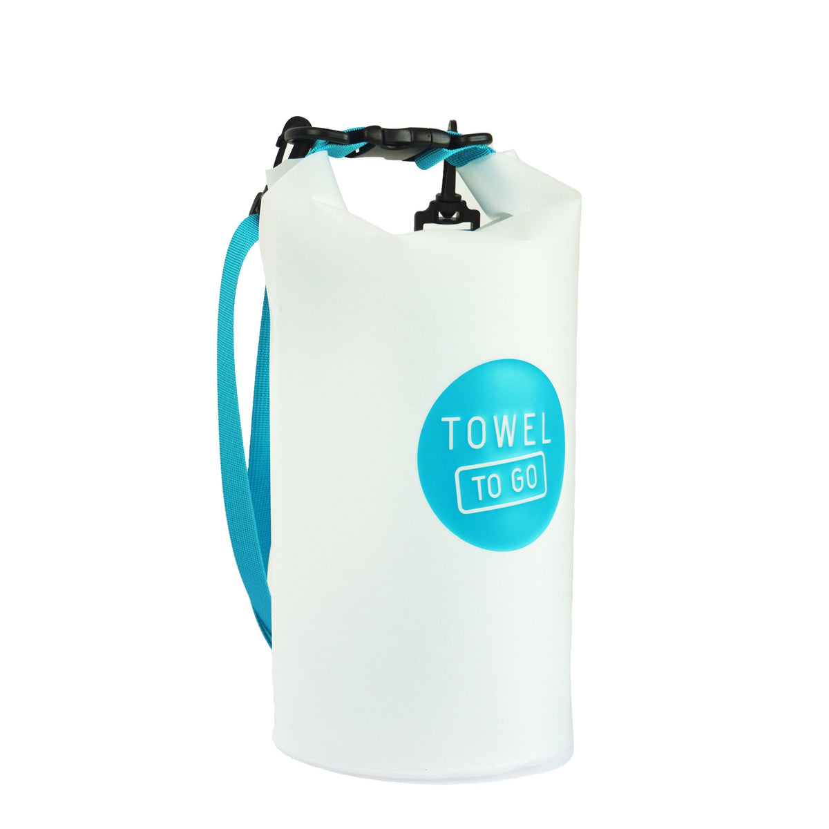 Roll N Go waterdichte transparante droogzak, blauw (5 liter)