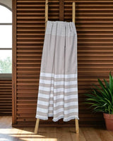Fouta met badstof gestreept