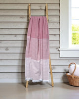 Fouta met badstof gestreept