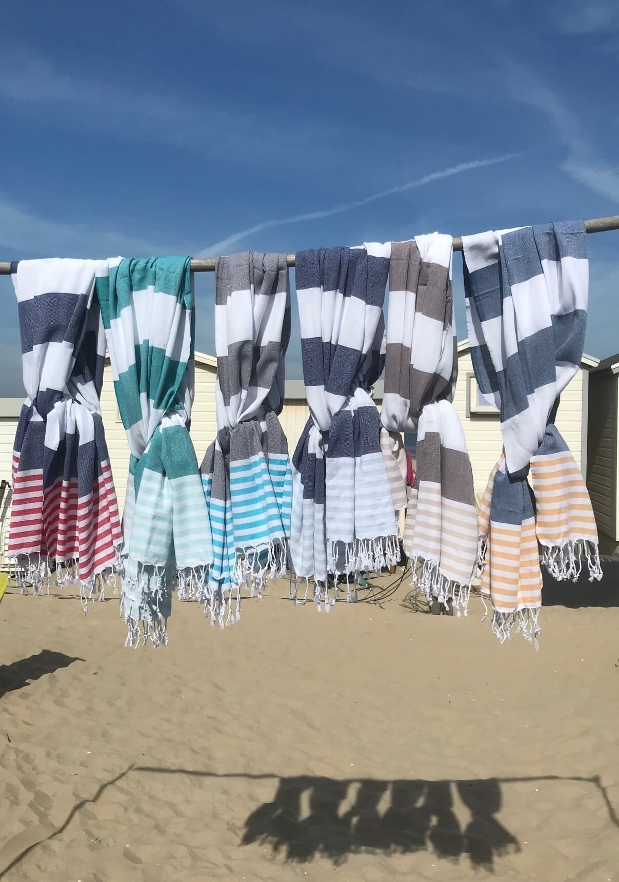 Gestreepte hamamdoek