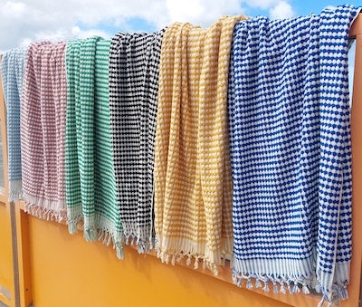 Grote badstof handdoek Pom