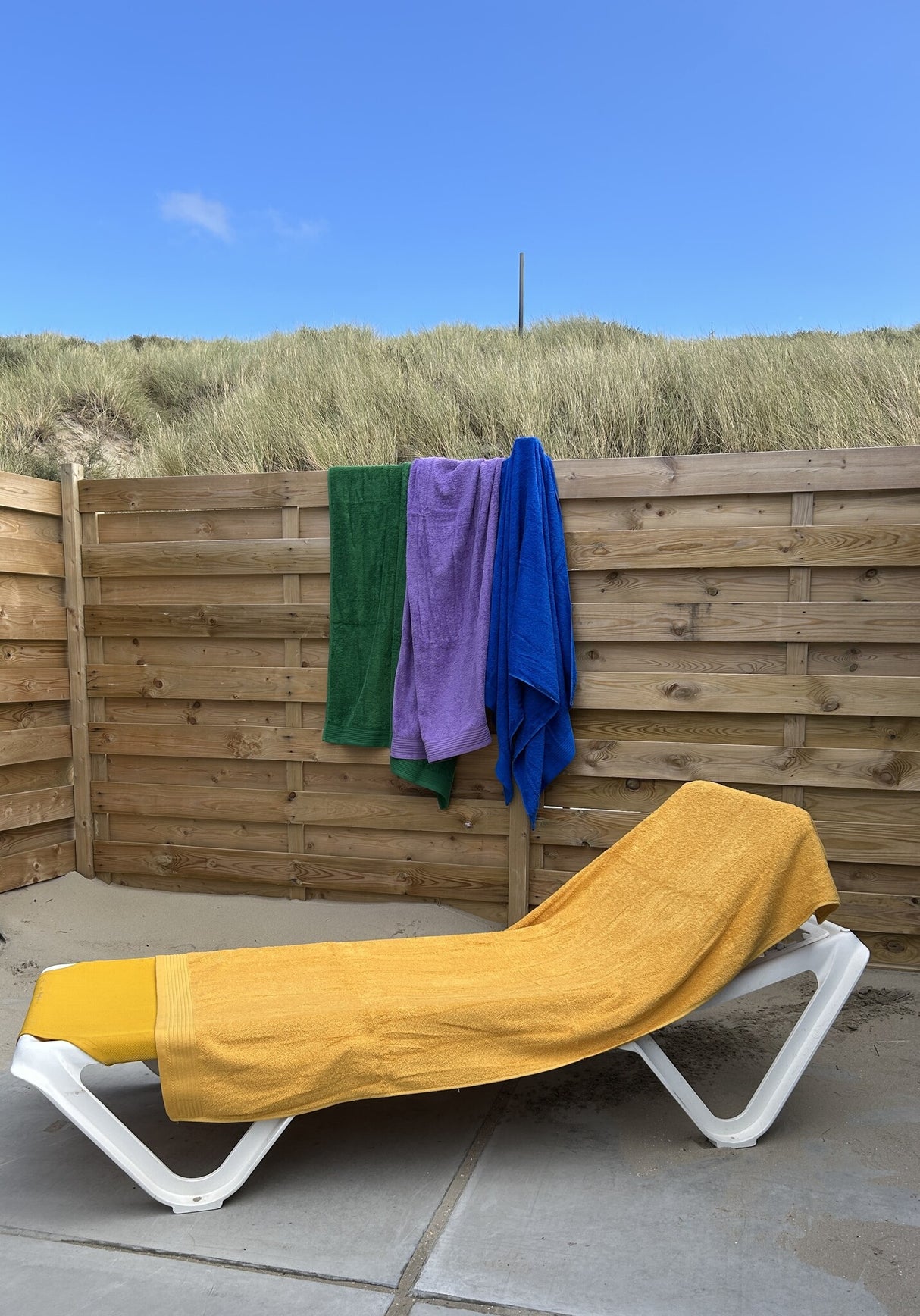 Okergeel  strandlaken