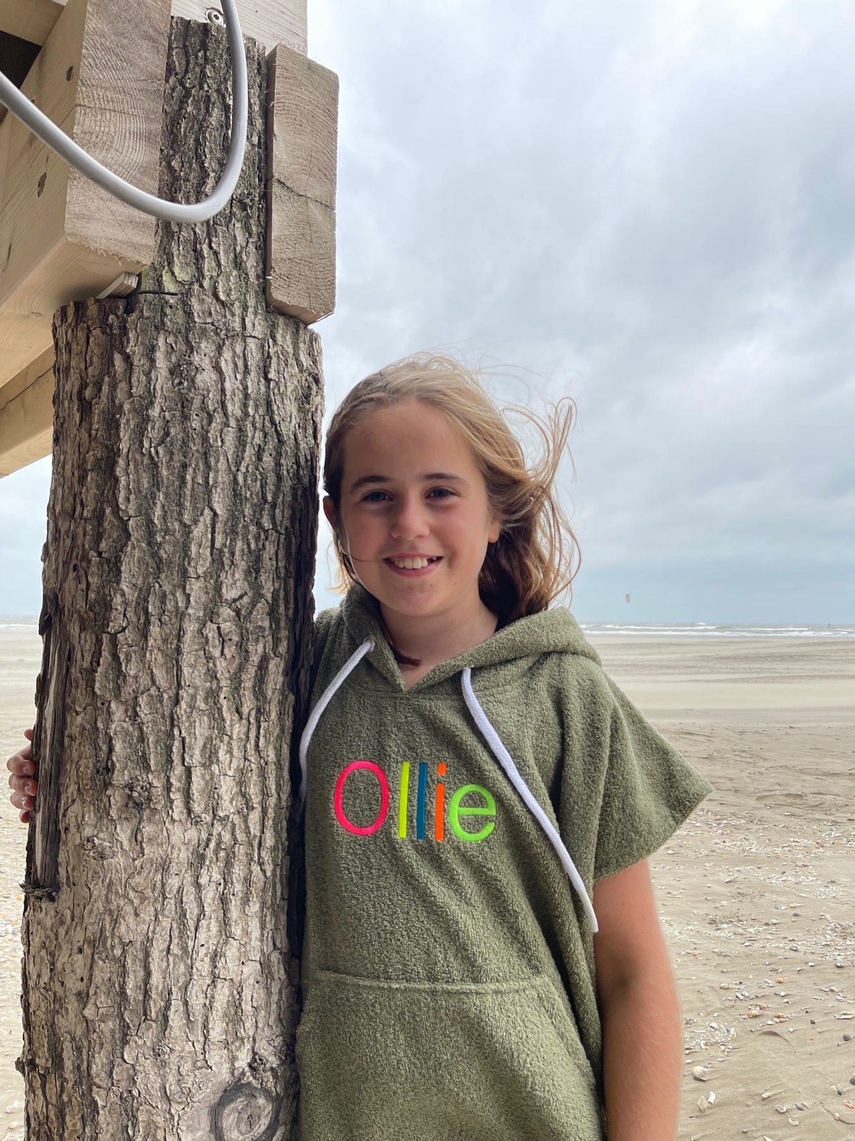 Kids surfponcho met naam