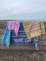 Geprinte hamamdoek 100% LOVE