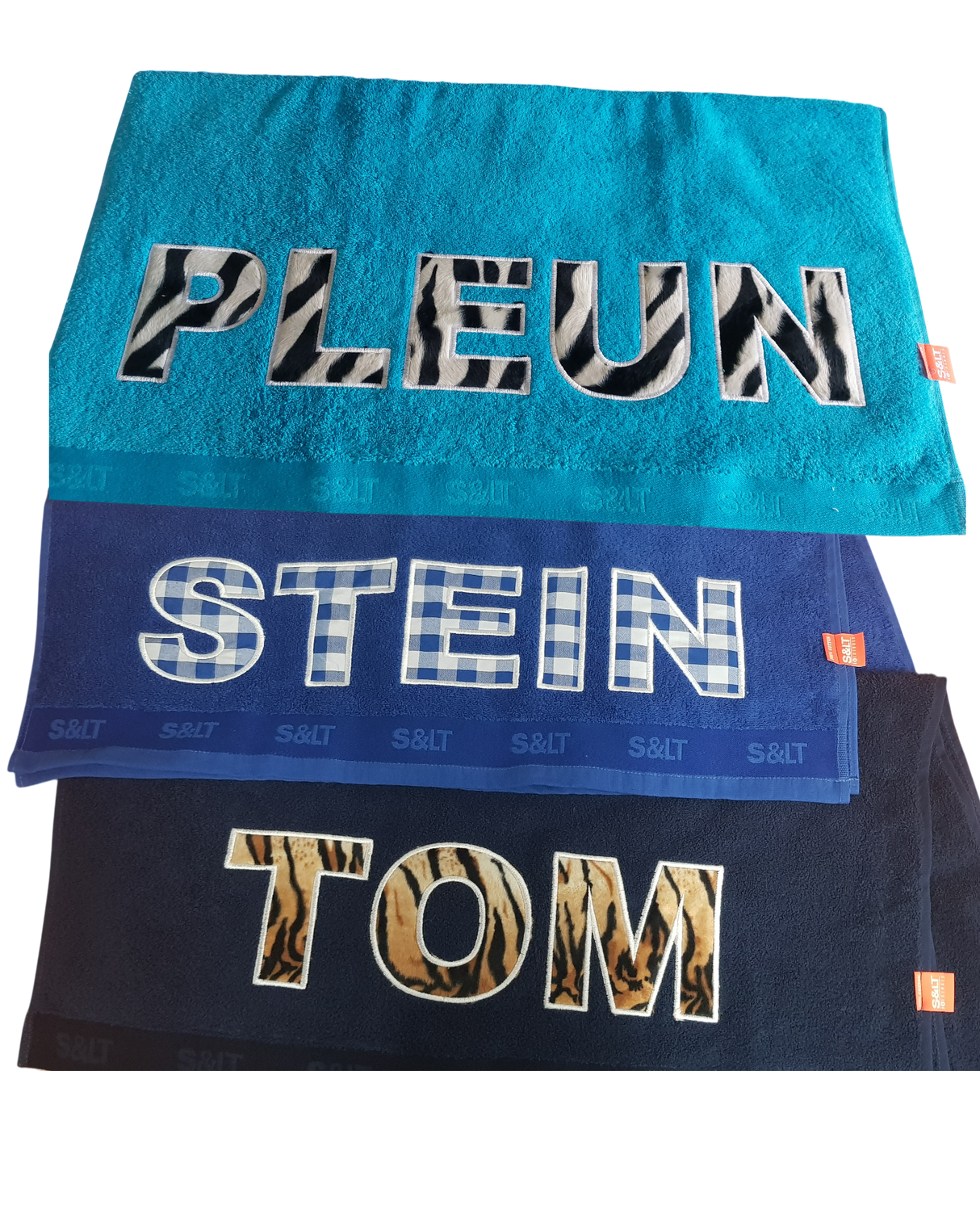 Kinderstrandlaken met naam Patch