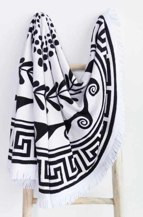 Rond strandlaken Greek