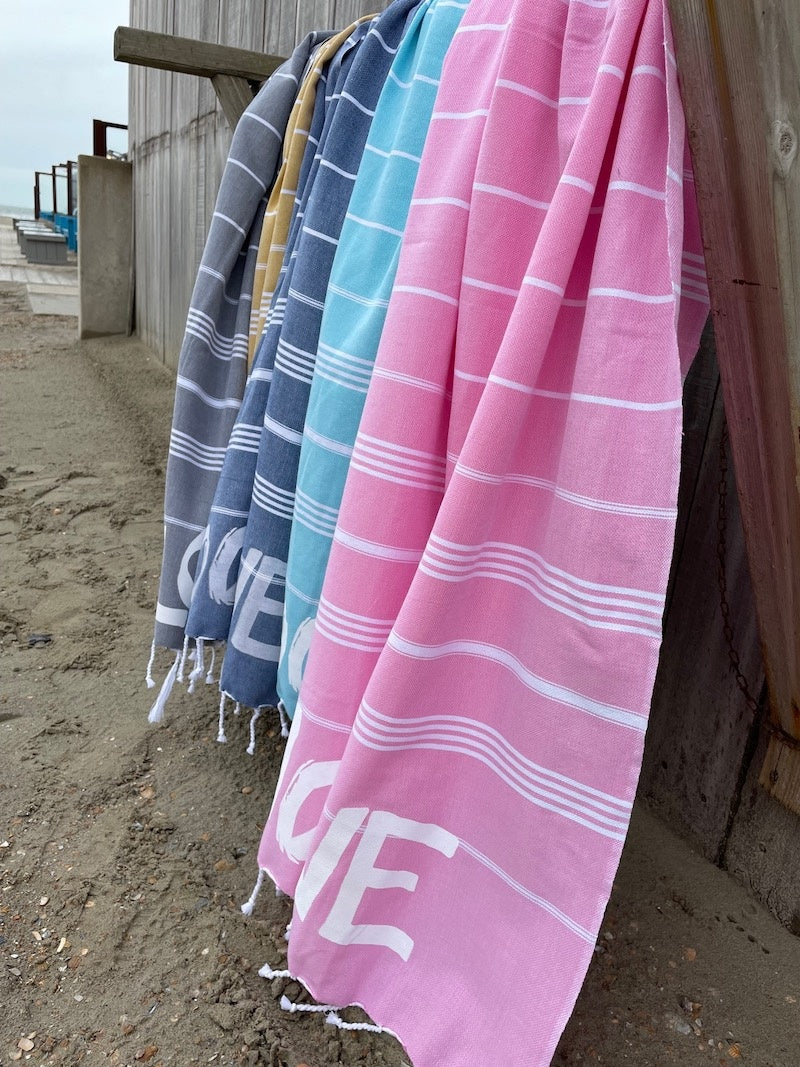 Geprinte hamamdoek 100% LOVE