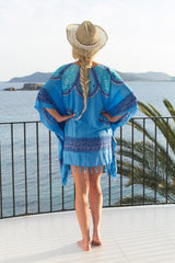 Sarongdress blauw