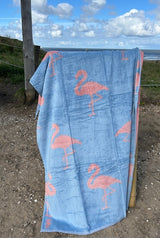 Seahorse strandlaken Flamingo