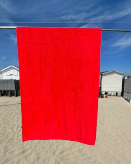Rood strandlaken