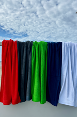 Dark blue beach towel