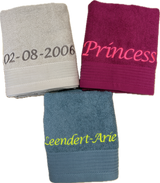 Handdoek borduren 50x100