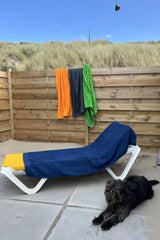 Dark blue beach towel