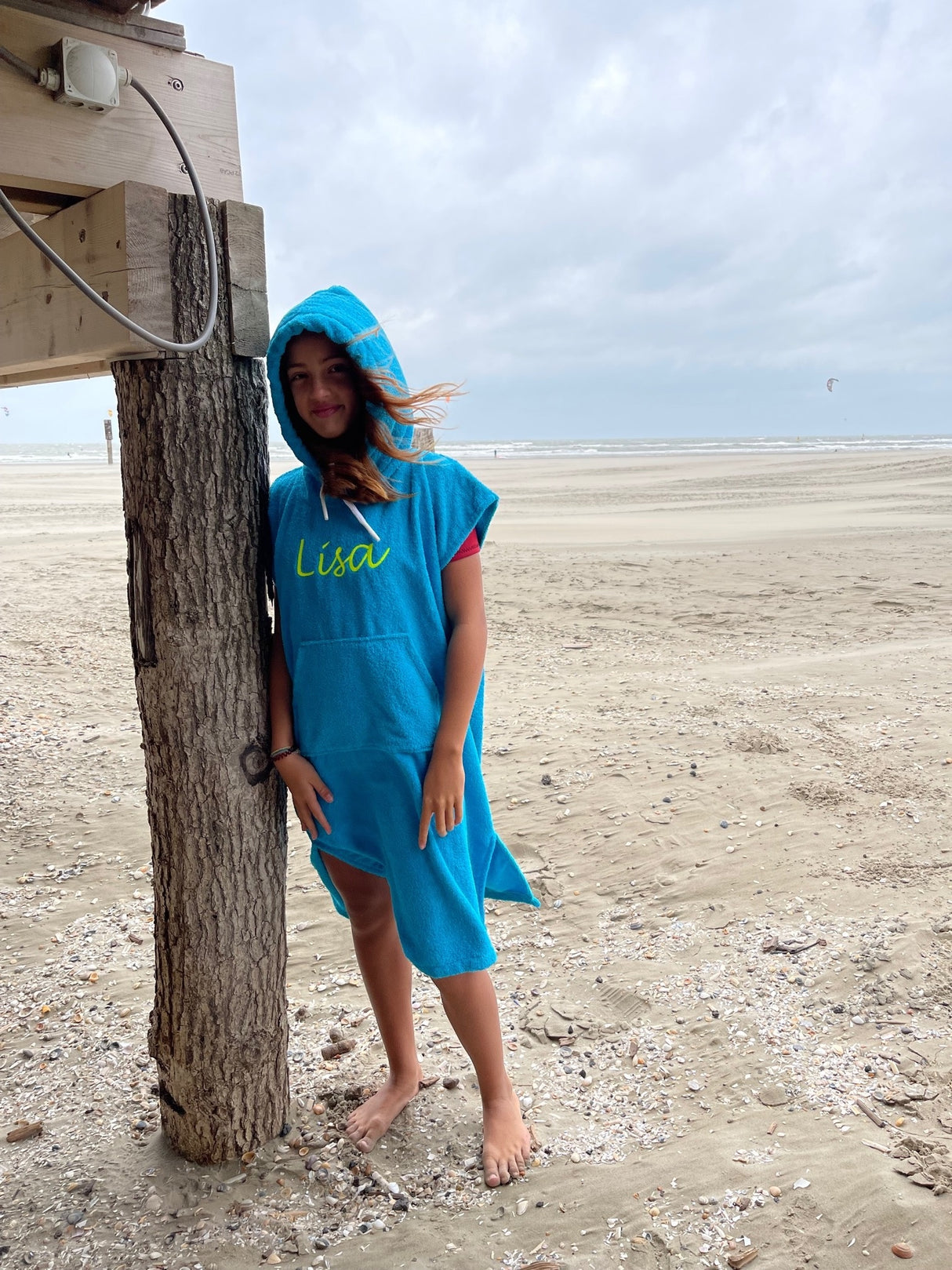 Kids surfponcho met naam