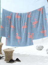 Seahorse strandlaken Flamingo