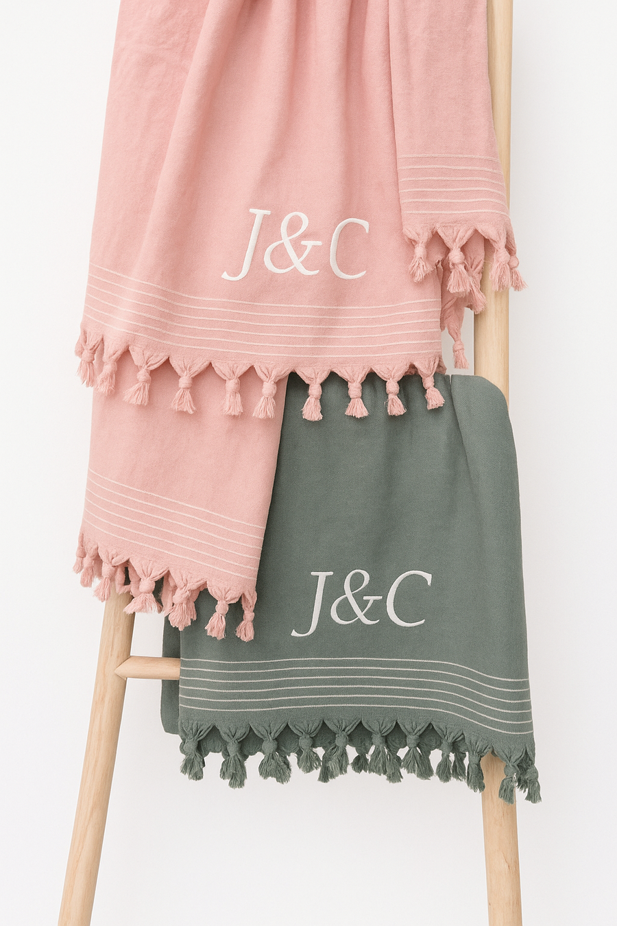 Walra Remade hamam handdoek borduren