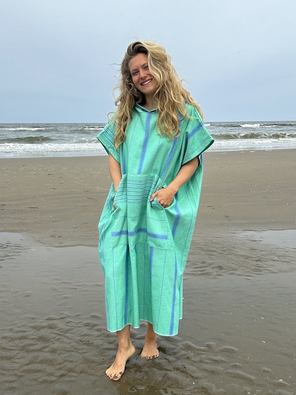 Ottomania surfponcho jadegroen