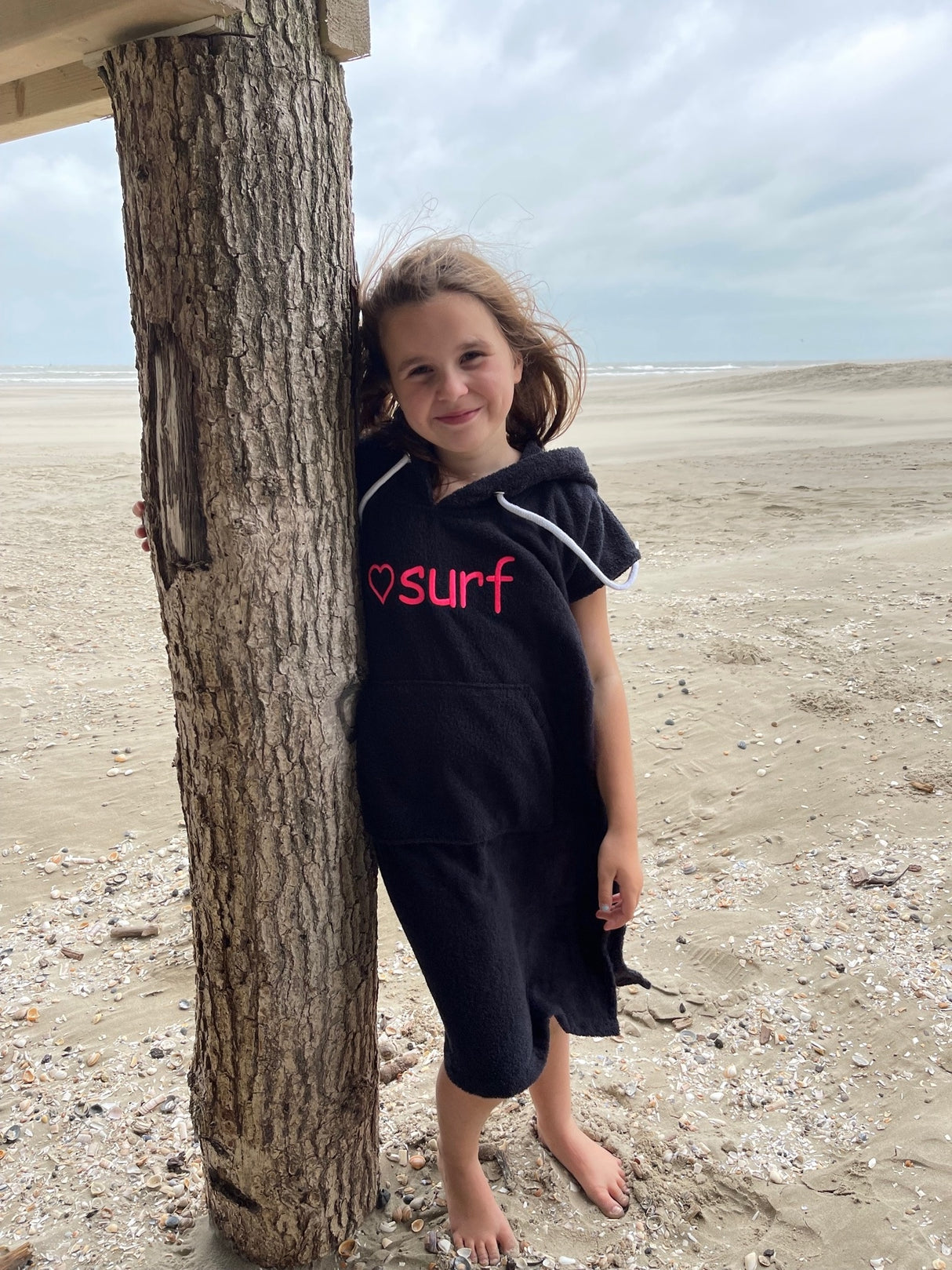 Kids surfponcho met naam
